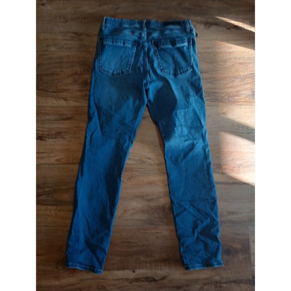 Rock & Republic Women's Jeans Sz 12 M Berlin Skinny Mid Rise Medium Wash Ripped - Picture 6 of 9